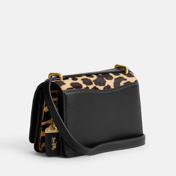 Coach Bandit Crossbody Bag In Haircalf With Leopard Print - Picture 3 of 10